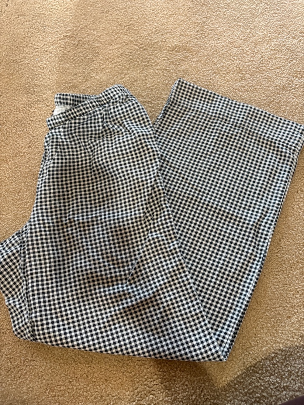 Black & White Gingham Pants